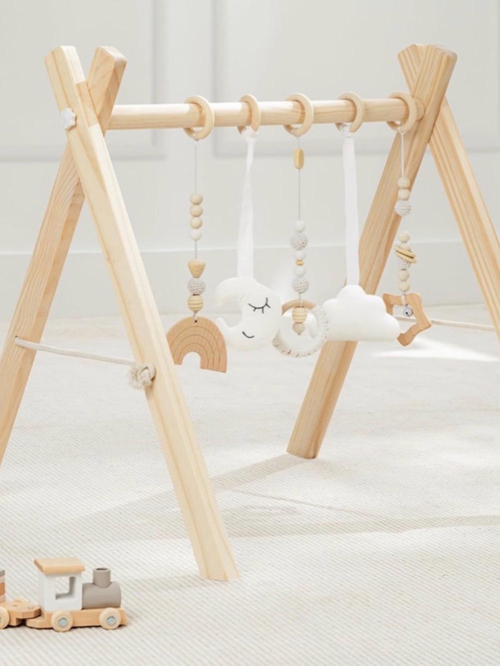 Wooden Baby Play Gym - Natural